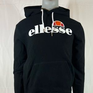 New Men's Ellesse SL Gottero  Oh Hoody Pull-Over Hoodie Size Small Color Black